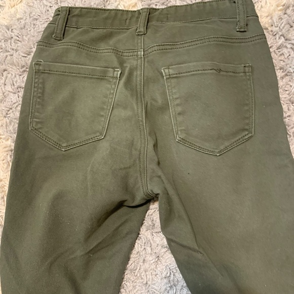 Forever 21 olive green jeggings - Picture 2 of 2